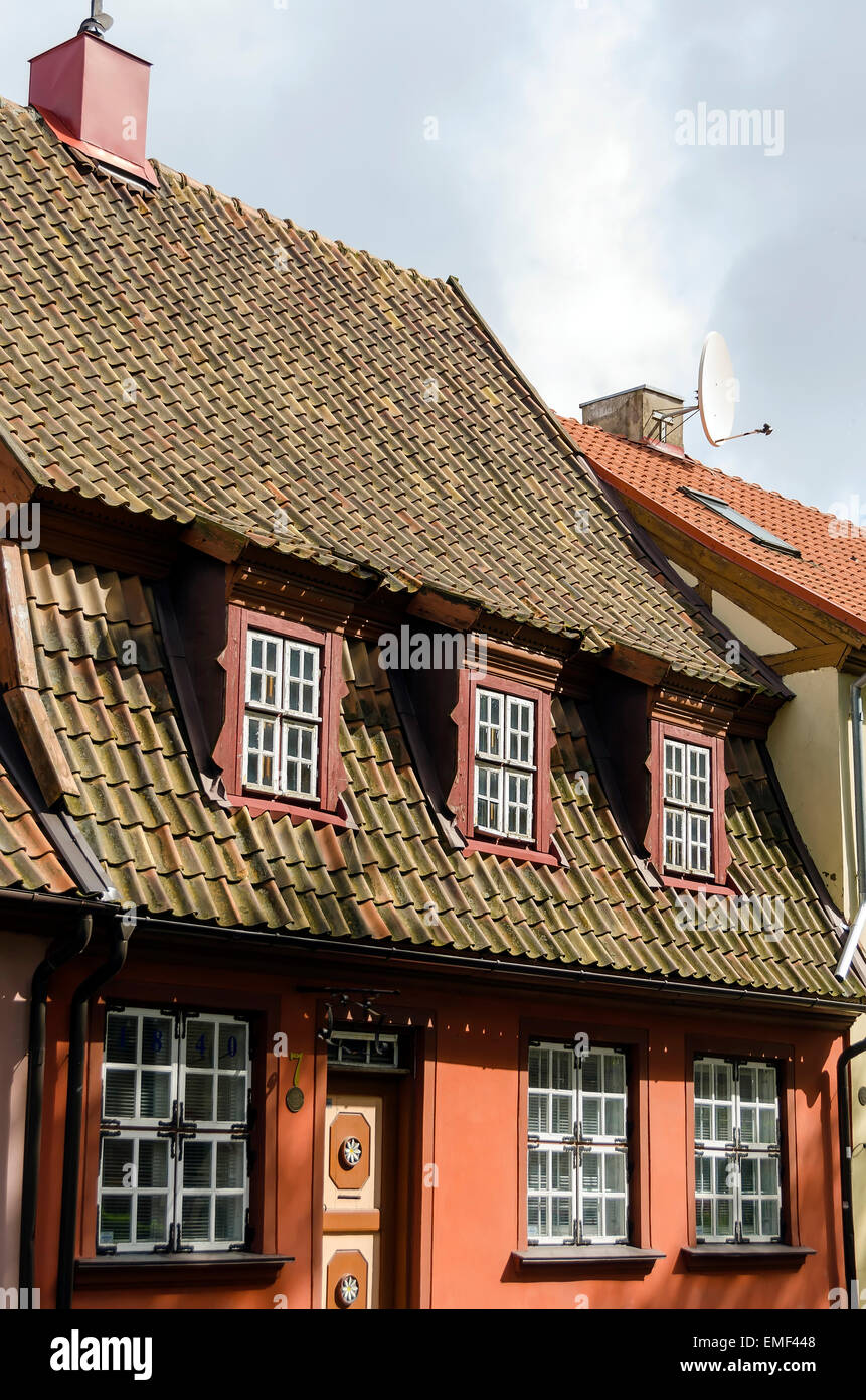 Klaipeda Litauen Altstadt Architektur Stockfoto