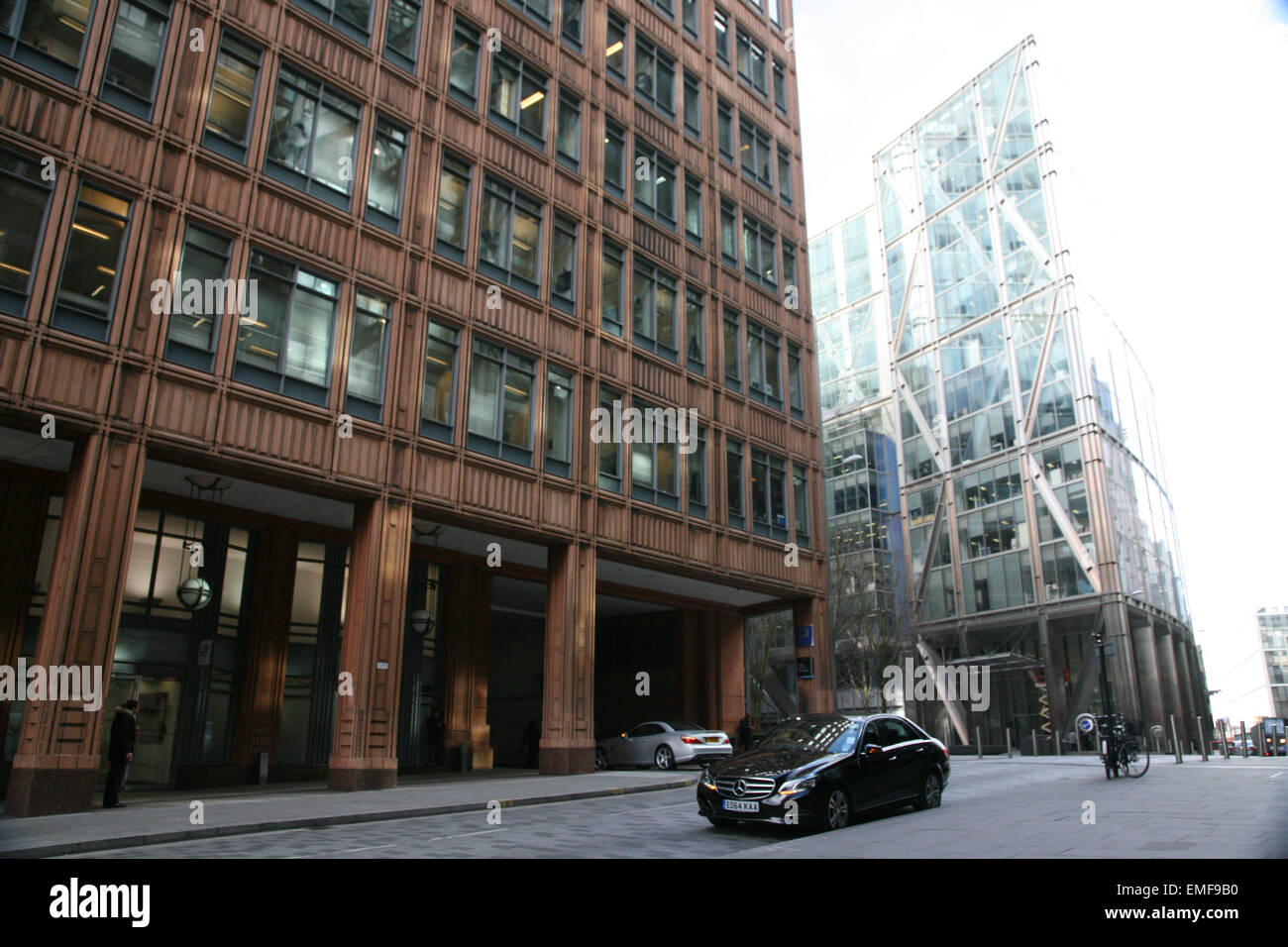 Der Broadgate Tower und andere Gebäude in der Londoner Financial District Stockfoto