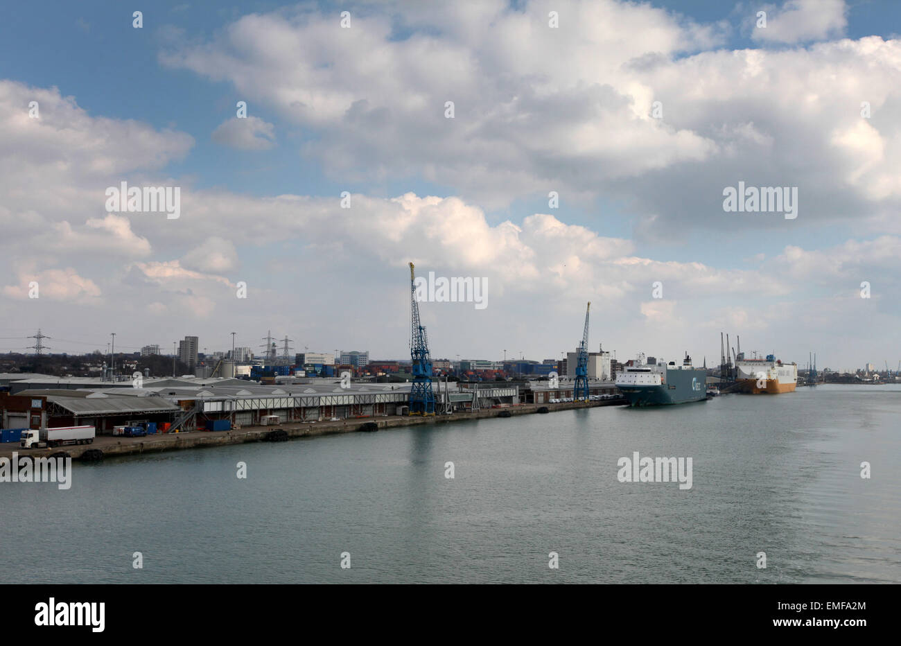 Southampton Docks Southampton Stockfoto