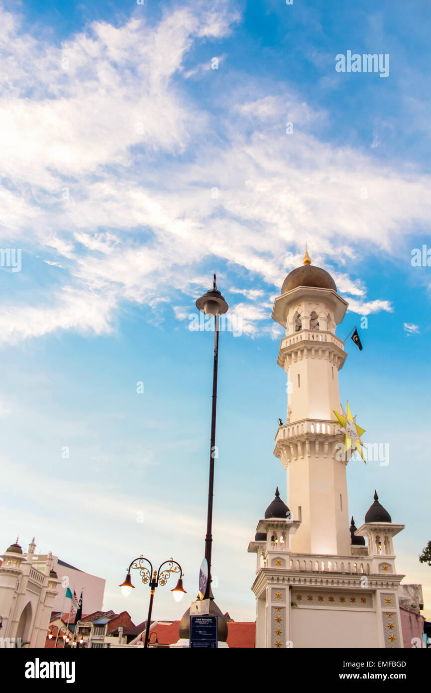 Kapitan Keling Moschee in George Town, Penang, Malaysia Stockfoto