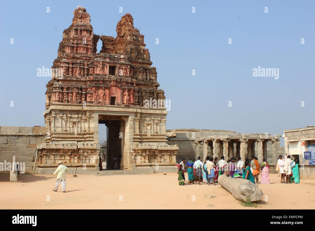 Vijayanaga (Hampi), ein UNESCO-Welterbe archäologische Stätte in Südindien Stockfoto