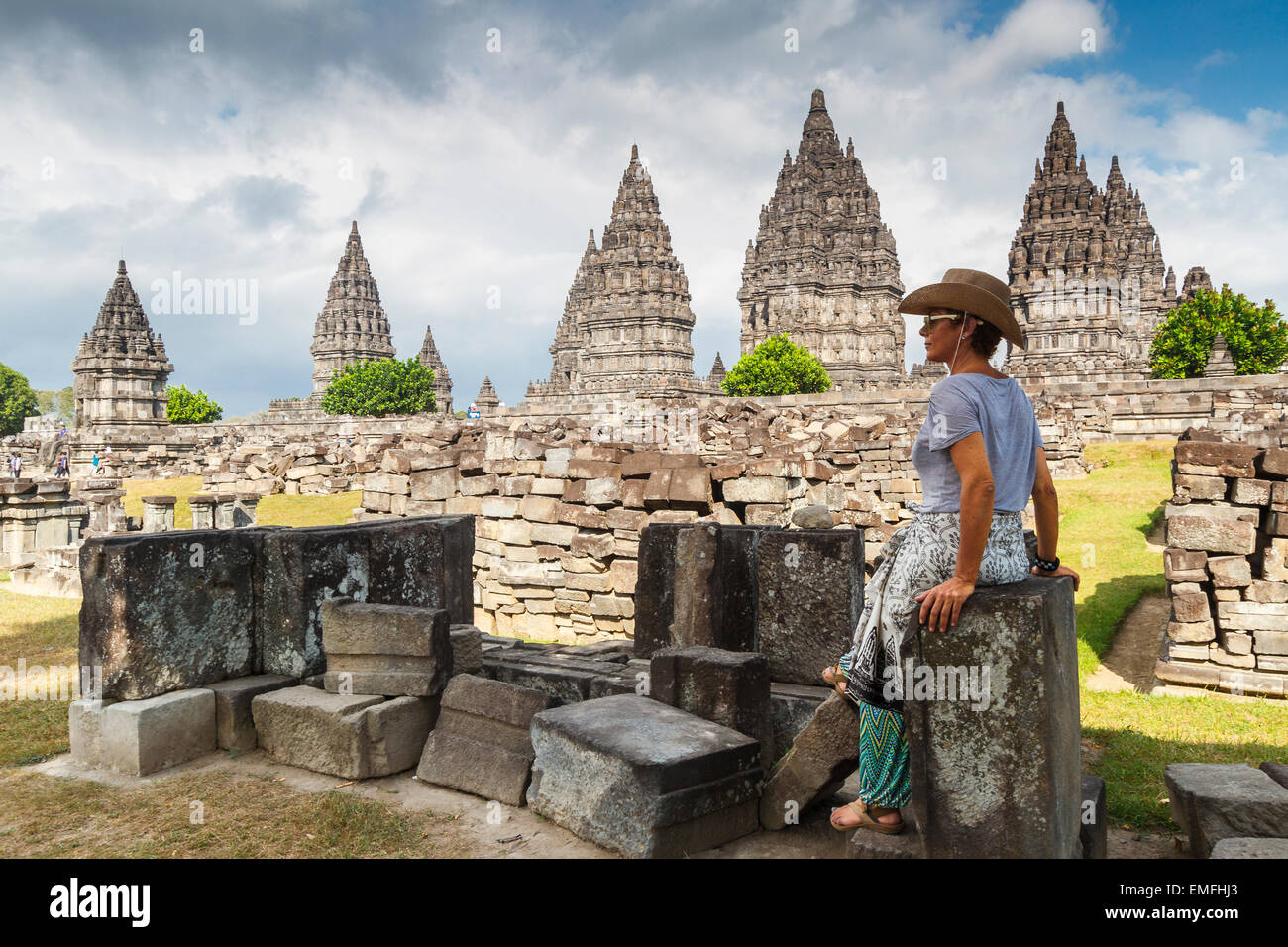 Prambanan Hindu-Tempel. Zentral-Java. Indonesien, Asien. Stockfoto