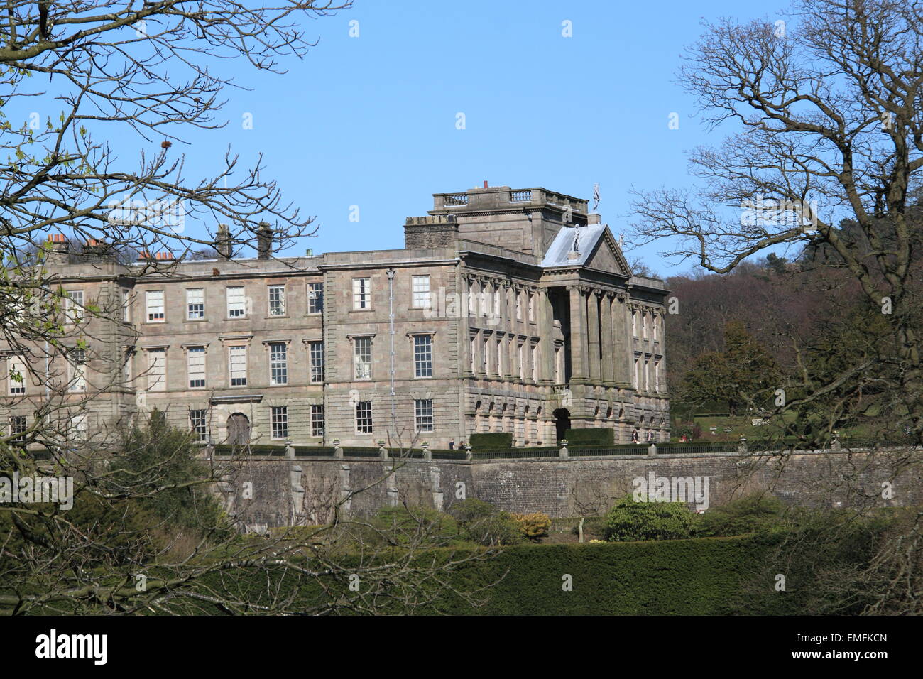 Westen und Südfassaden (von PRW), Lyme Park, Disley, Stockport, Cheshire, England, Großbritannien, Deutschland, UK, Europa Stockfoto