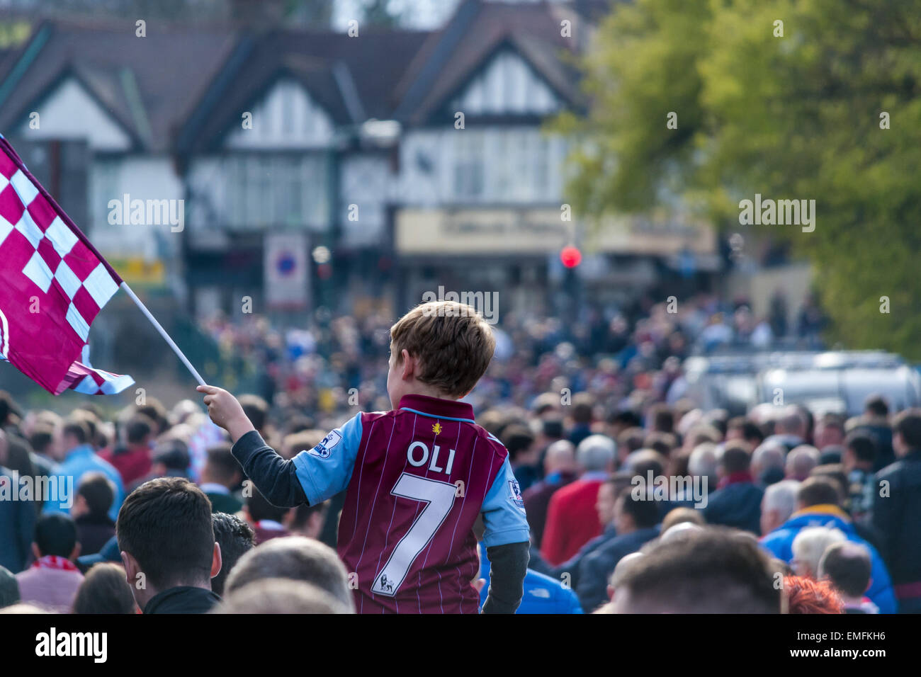 Aston Villa fans Stockfoto
