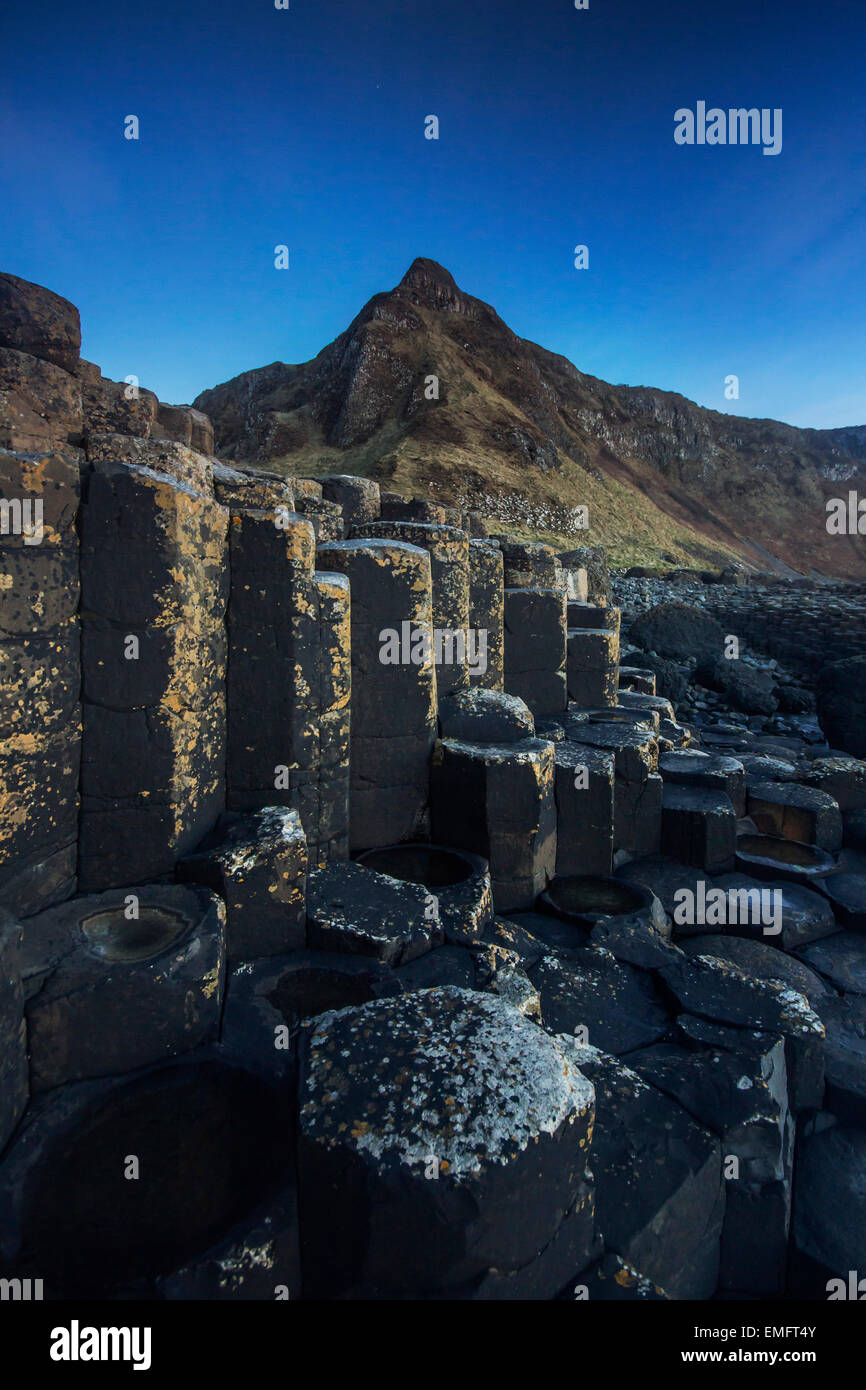 Aird Schnauze über Giant es Causeway, Co. Antrim, Nordirland. Stockfoto