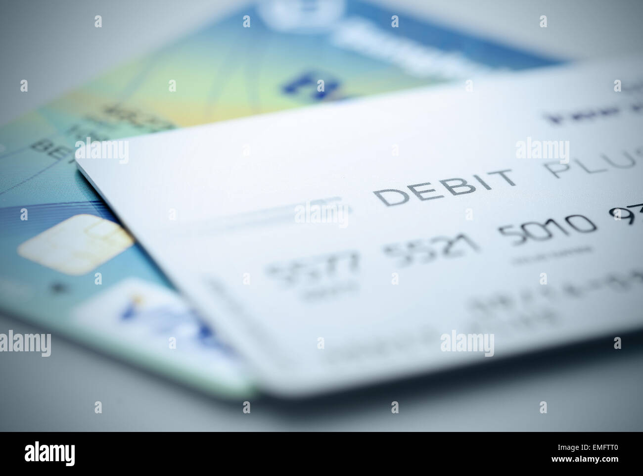 Schließen Sie einen Teil des EC-Karte für Hintergrundinformationen über Finanzen und Konto Stockfoto