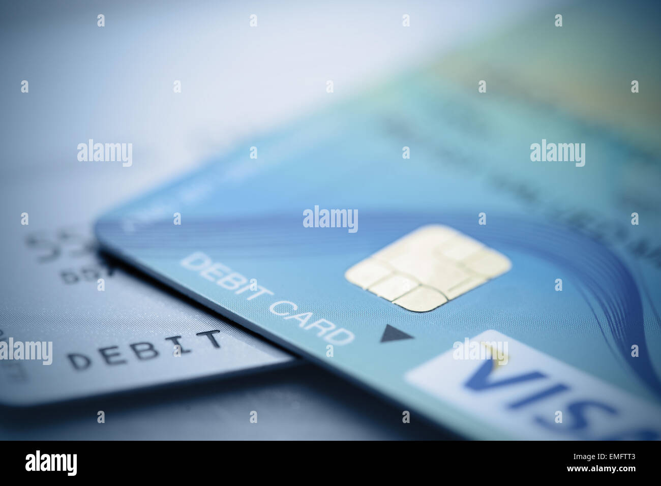 Schließen Sie einen Teil des EC-Karte für Hintergrundinformationen über Finanzen und Konto Stockfoto