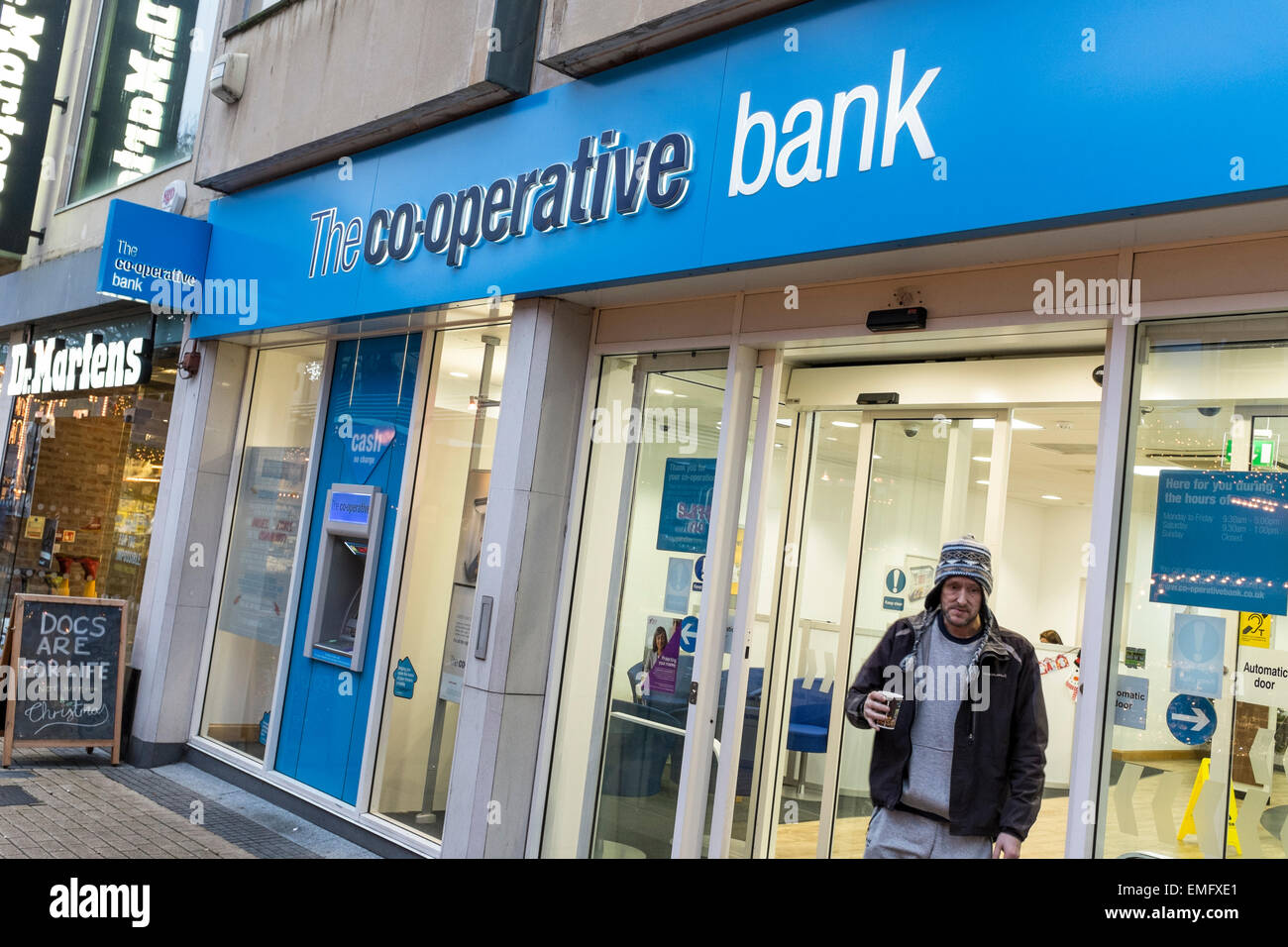 Ein Zweig der Co-Operative Bank in Bristol, Großbritannien Stockfoto