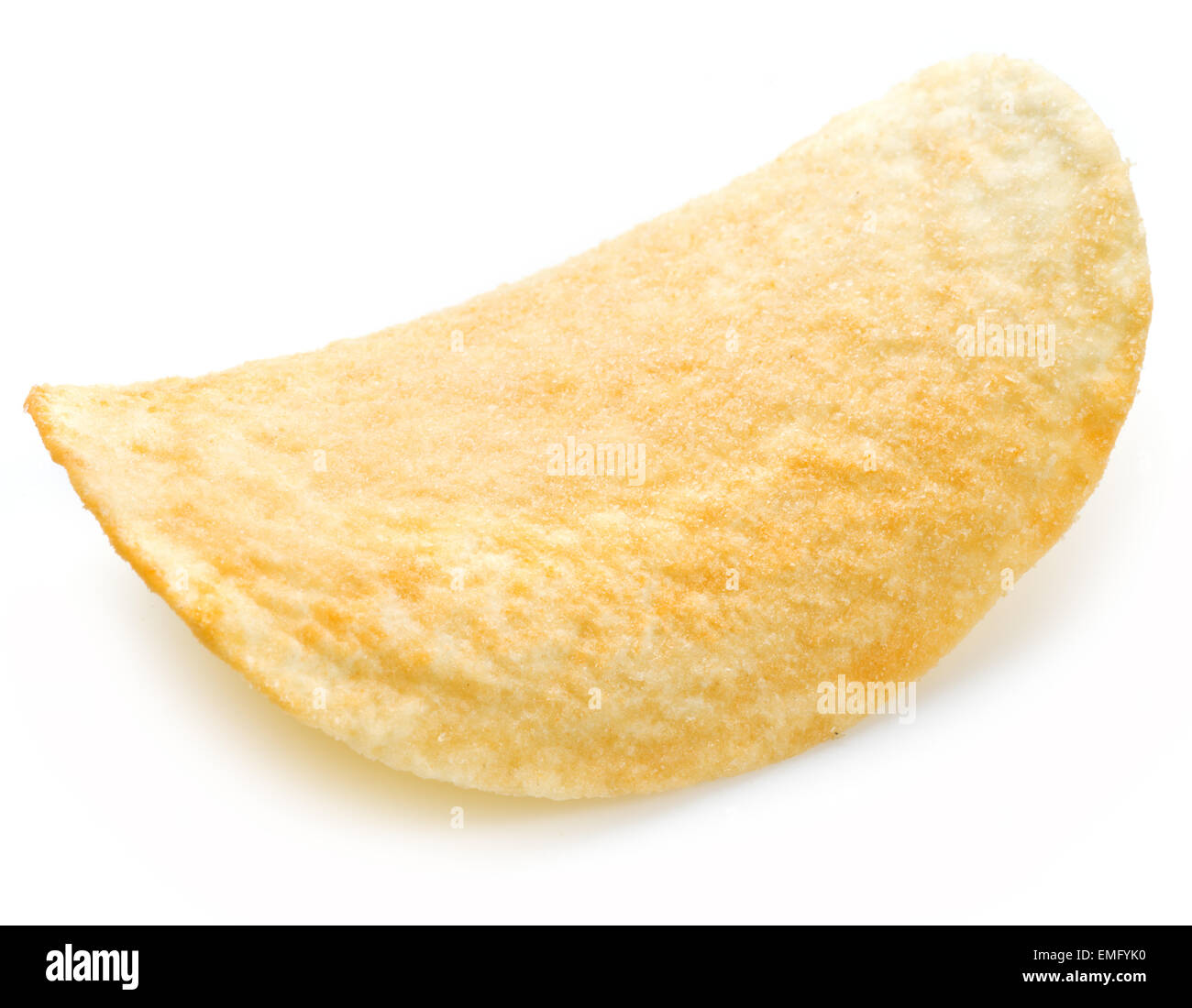 Kartoffel-Chips isoliert weißen Hintergrund. Stockfoto