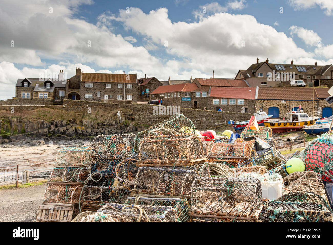 Craster ein kleines Fischerdorf an der Northumbrian Küste von England, UK Stockfoto