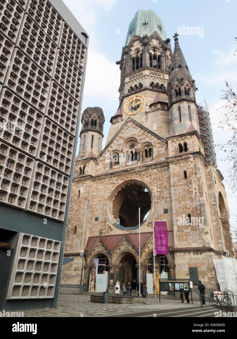 Kaiser Wilhelm Gedachtnis Kirche Berlin Deutschland Stockfoto