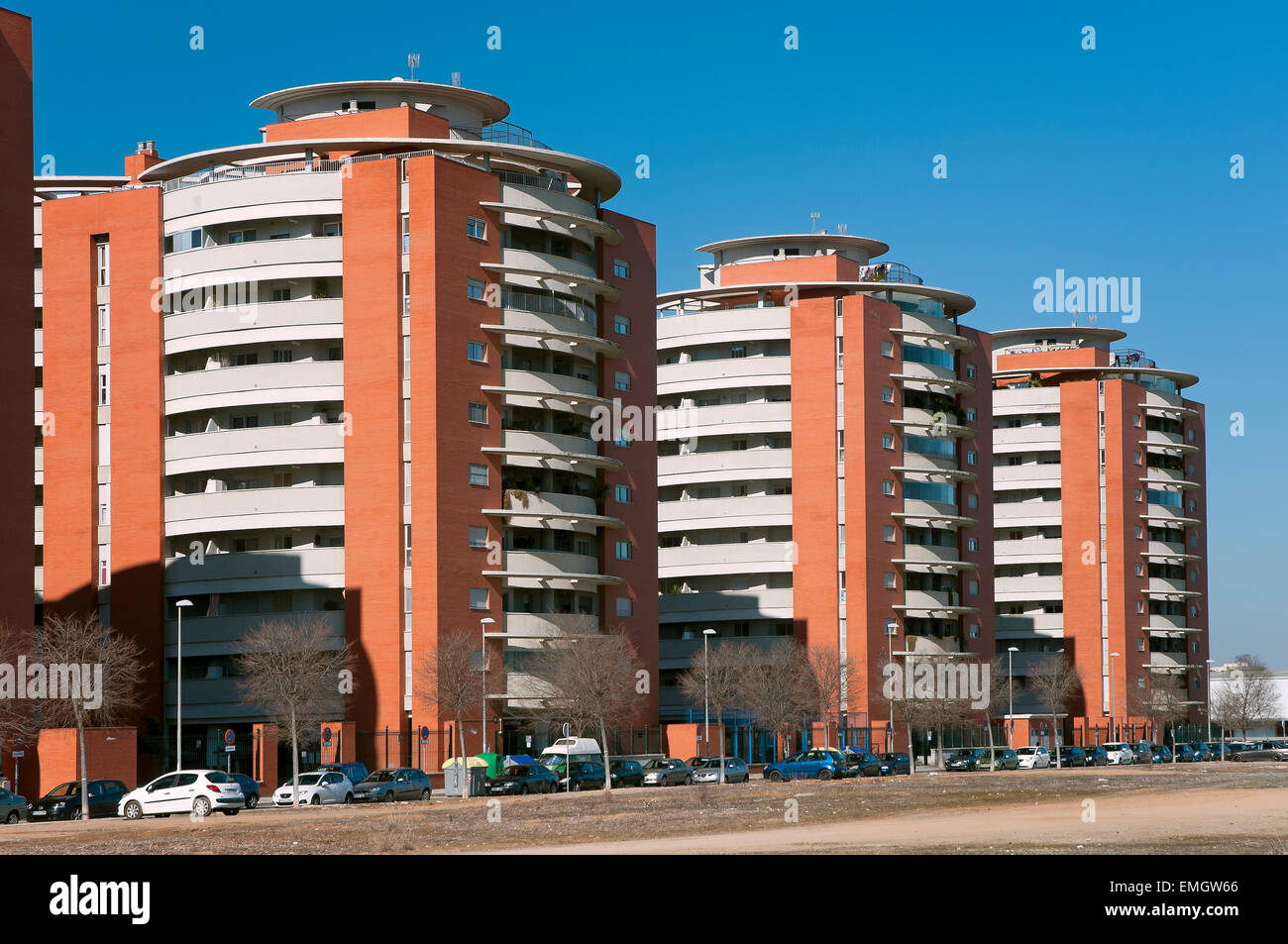 Urbanisierung Jardines de Hercules, Sevilla, Region von Andalusien, Spanien, Europa Stockfoto