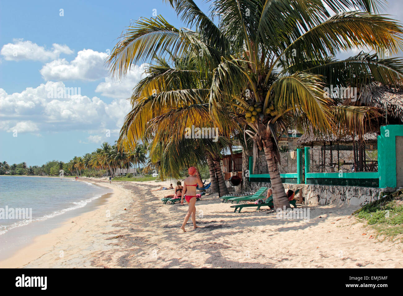 Strand an der "Bay Of Pigs" Zapata Halbinsel Kubas Stockfoto