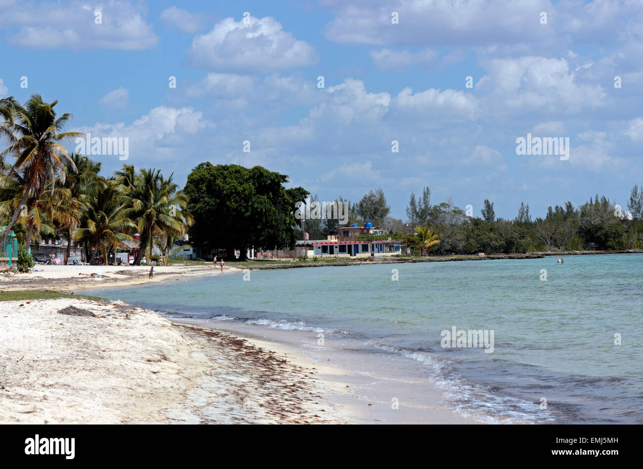 Strand an der "Bay Of Pigs" Zapata Halbinsel Kubas Stockfoto