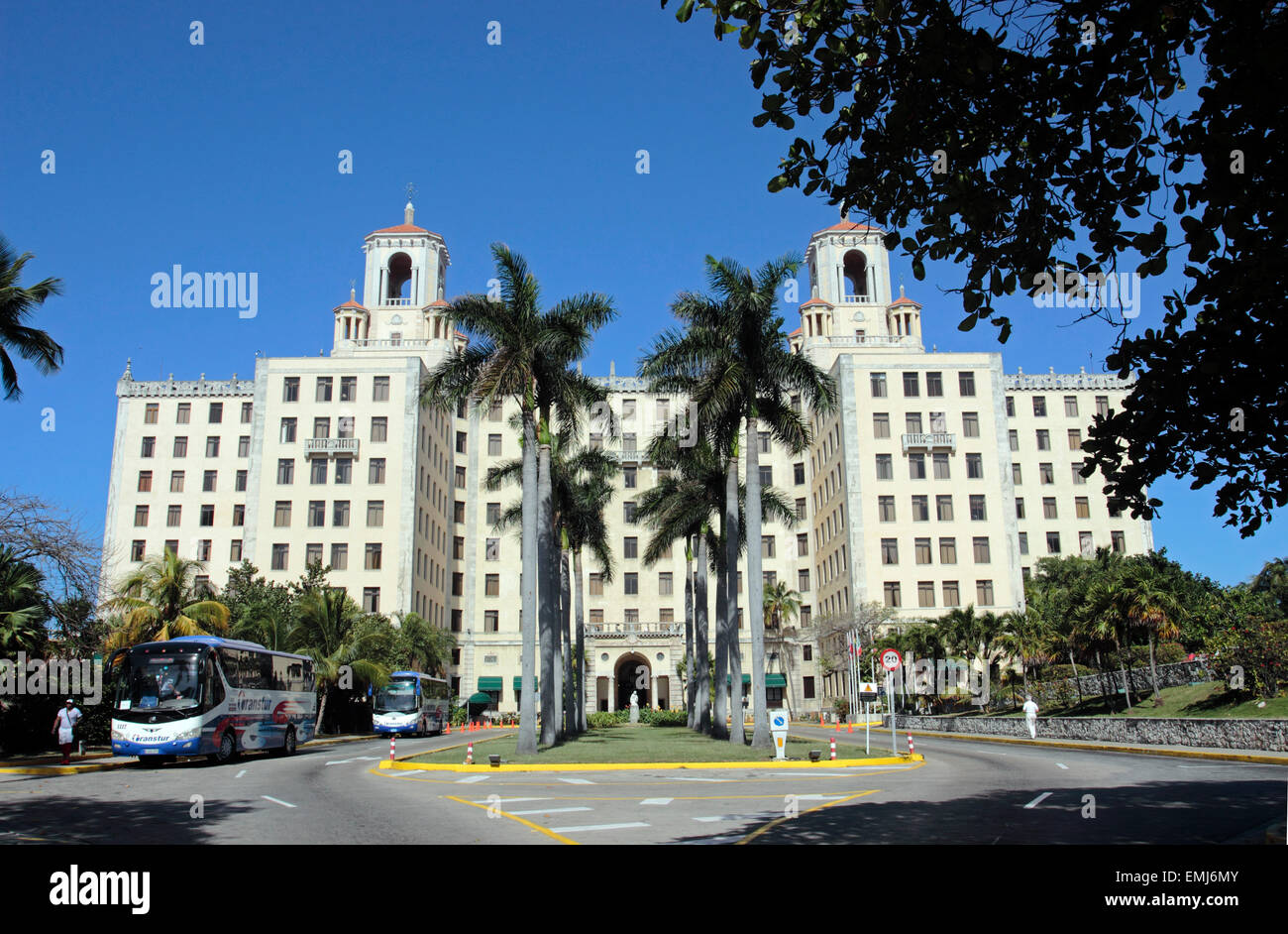 Berühmten Art-Deco-Hotel National in Vedado Bereich Havanna Kuba Stockfoto