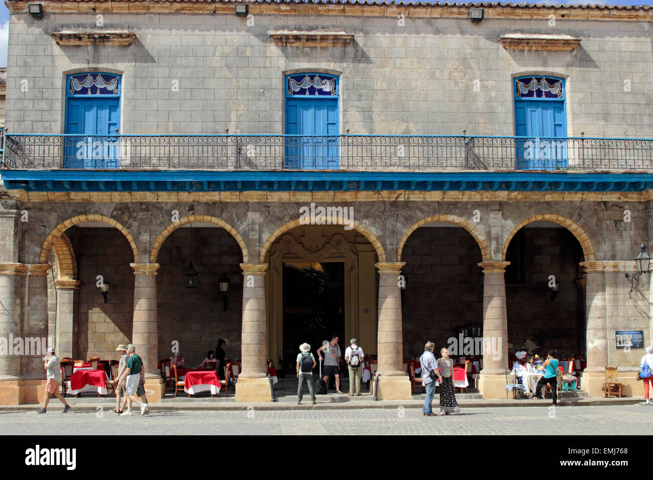 Aguas Clares Palace Plaza Kathedrale San Cristobal Havanna Kuba Stockfoto