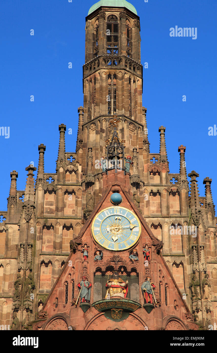 Deutschland Bayern Nürnberg Nürnberger Kirche unserer lieben Frau-Frauenkirche Stockfoto