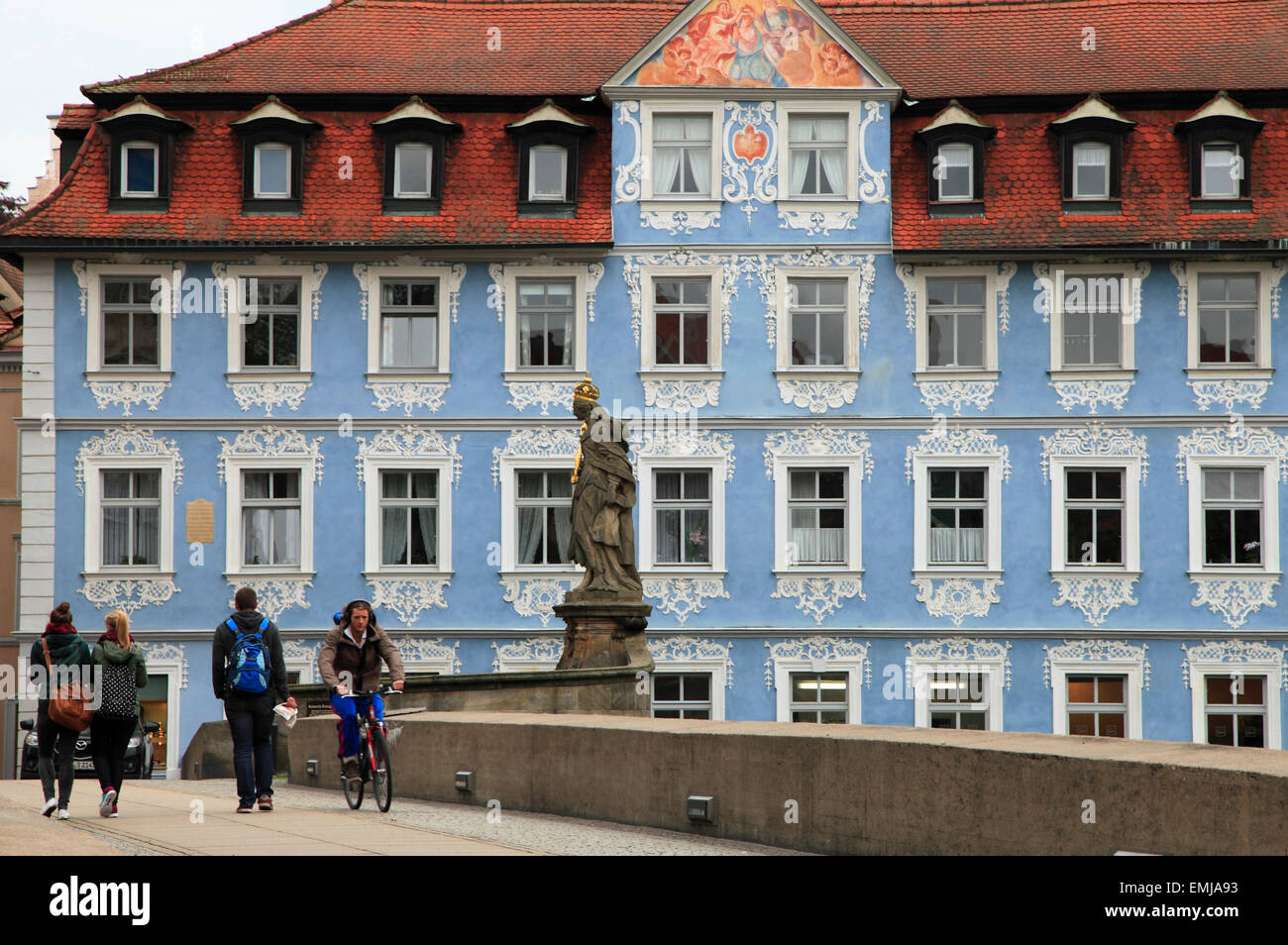 Deutschland, Bayern, Bamberg, St Cunigunde, heilige römische Kaiserin, Statue, Stockfoto