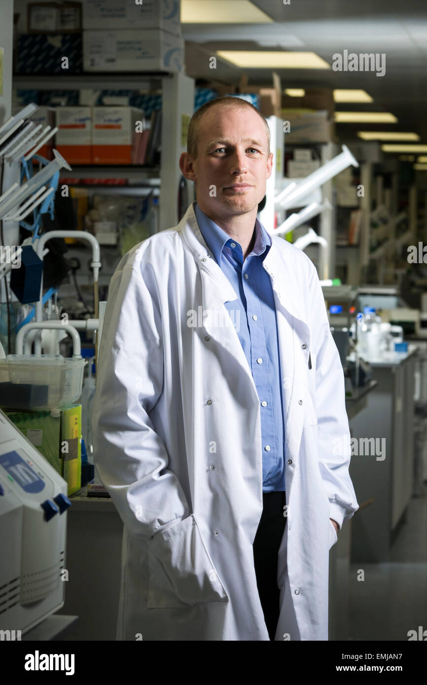 Dr. Timothy Brown aus der Fakultät für Lebenswissenschaften, Universität von Manchester. Stockfoto
