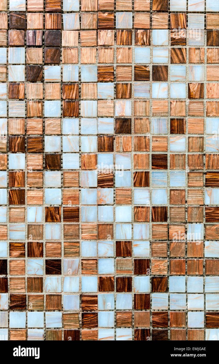 Keramikglas bunten Fliesen Mosaik Komposition Muster Hintergrund Stockfoto
