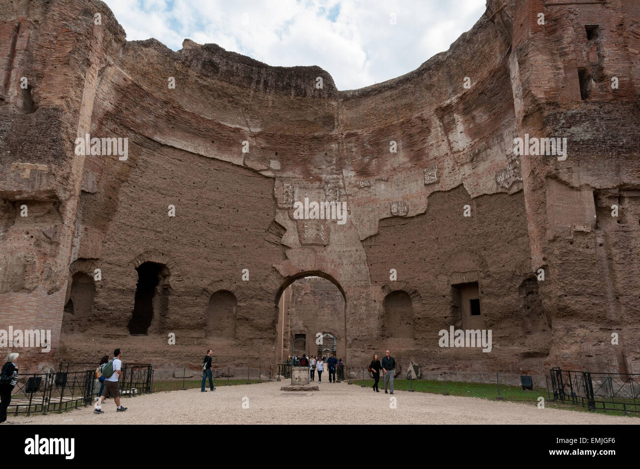 Details der Bäder von Caracalla, Rom, Italien Stockfoto