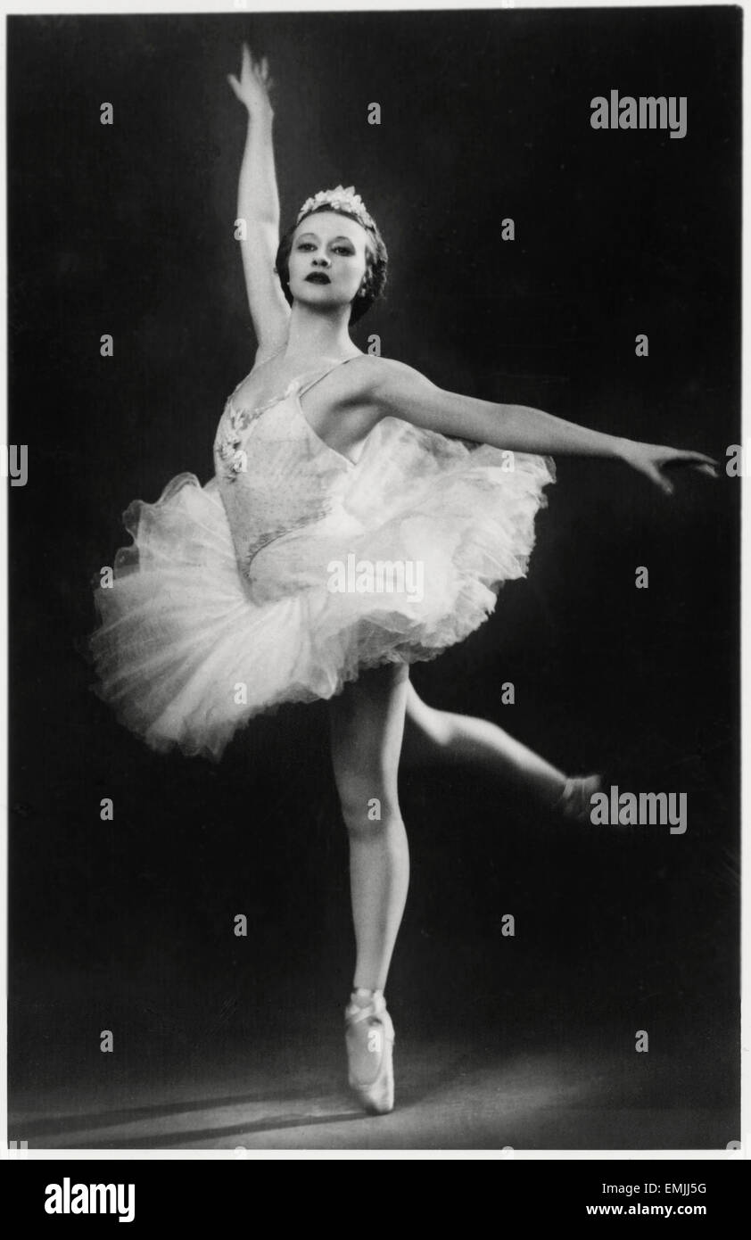 Galina Ulanowa, russische Balletttänzerin, Portrait, ca. 1940 Stockfoto