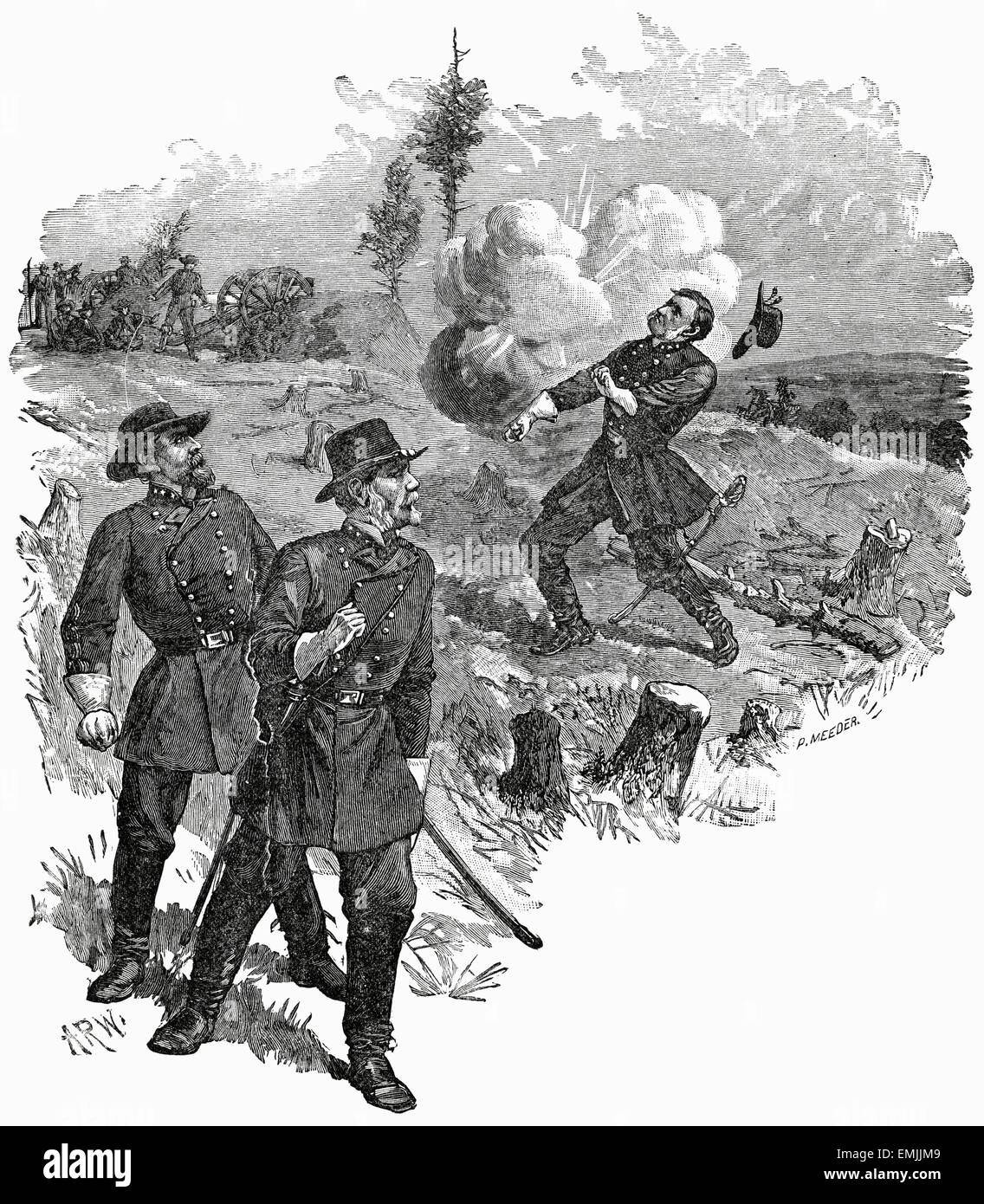 "Tod des General Polk," Amerikanischer Bürgerkrieg, 1864 Stockfoto