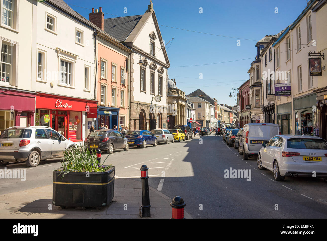 Brecon Stadt in Wales Brecon Beacons Stockfoto