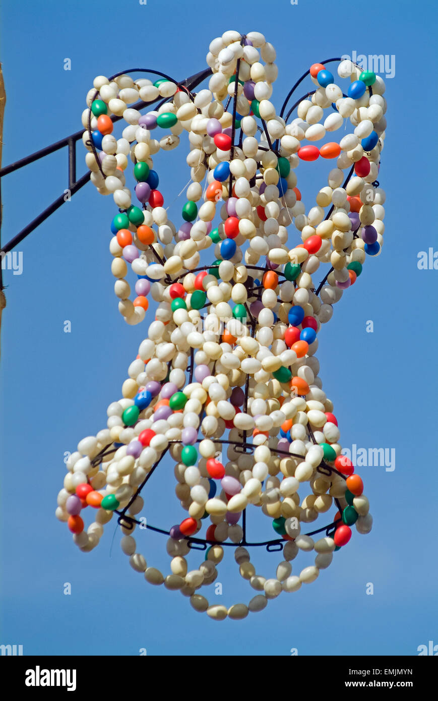 Ei-Krone, lokale deutsche Tradition auf einem Marktplatz in Polch Eifel Rheinland-Pfalz, Deutschland, Europa Stockfoto