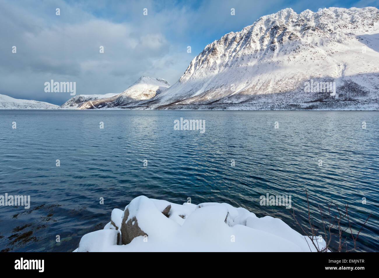 Arktische Landschaft im Norden Norwegens, Tromso region Stockfoto