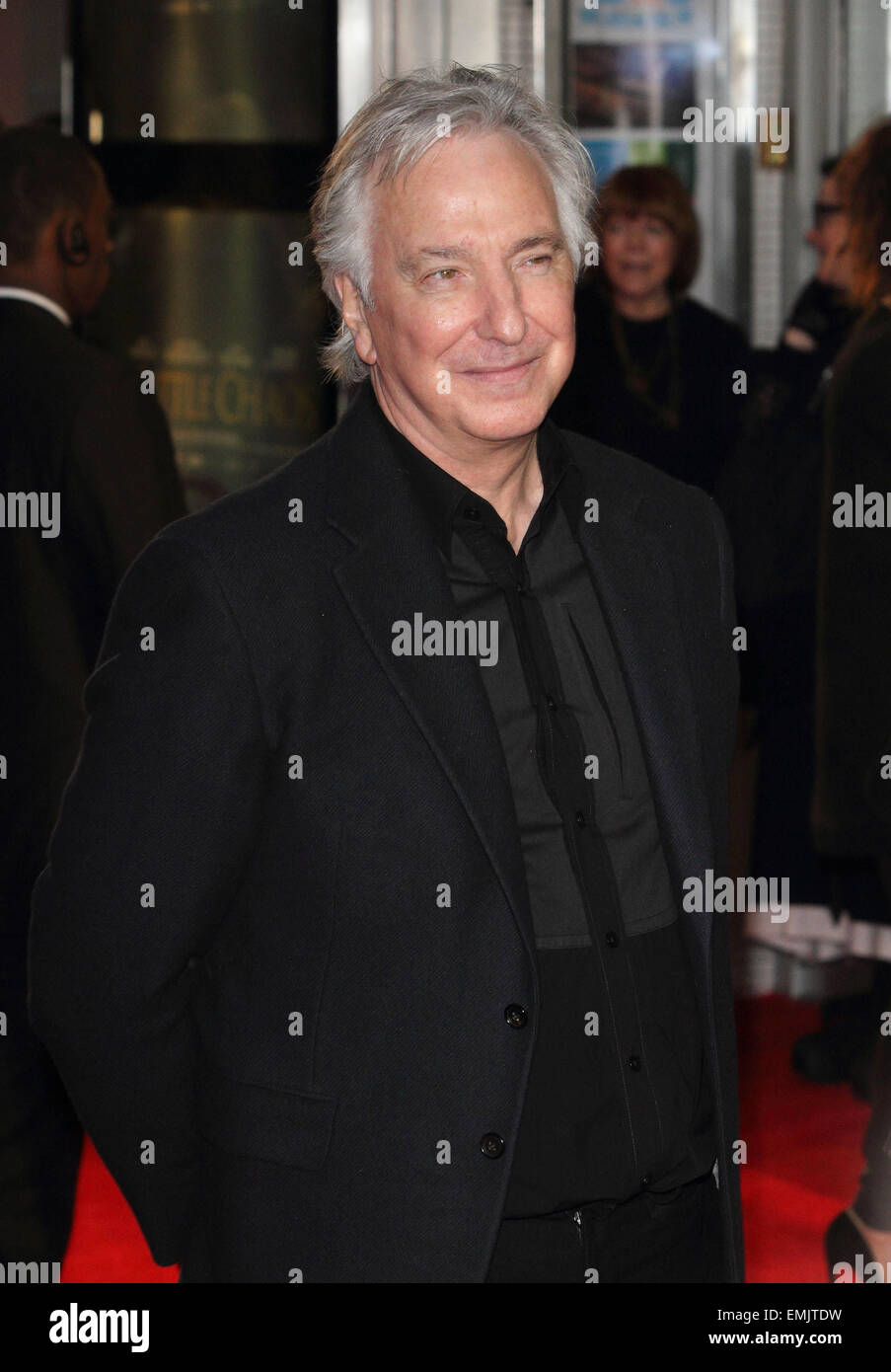 BFI London Film Festival - "ein wenig Chaos" - Love Gala Screening im Odeon West End Featuring: Alan Rickman Where: London, Vereinigtes Königreich bei: 17. Oktober 2014 Stockfoto