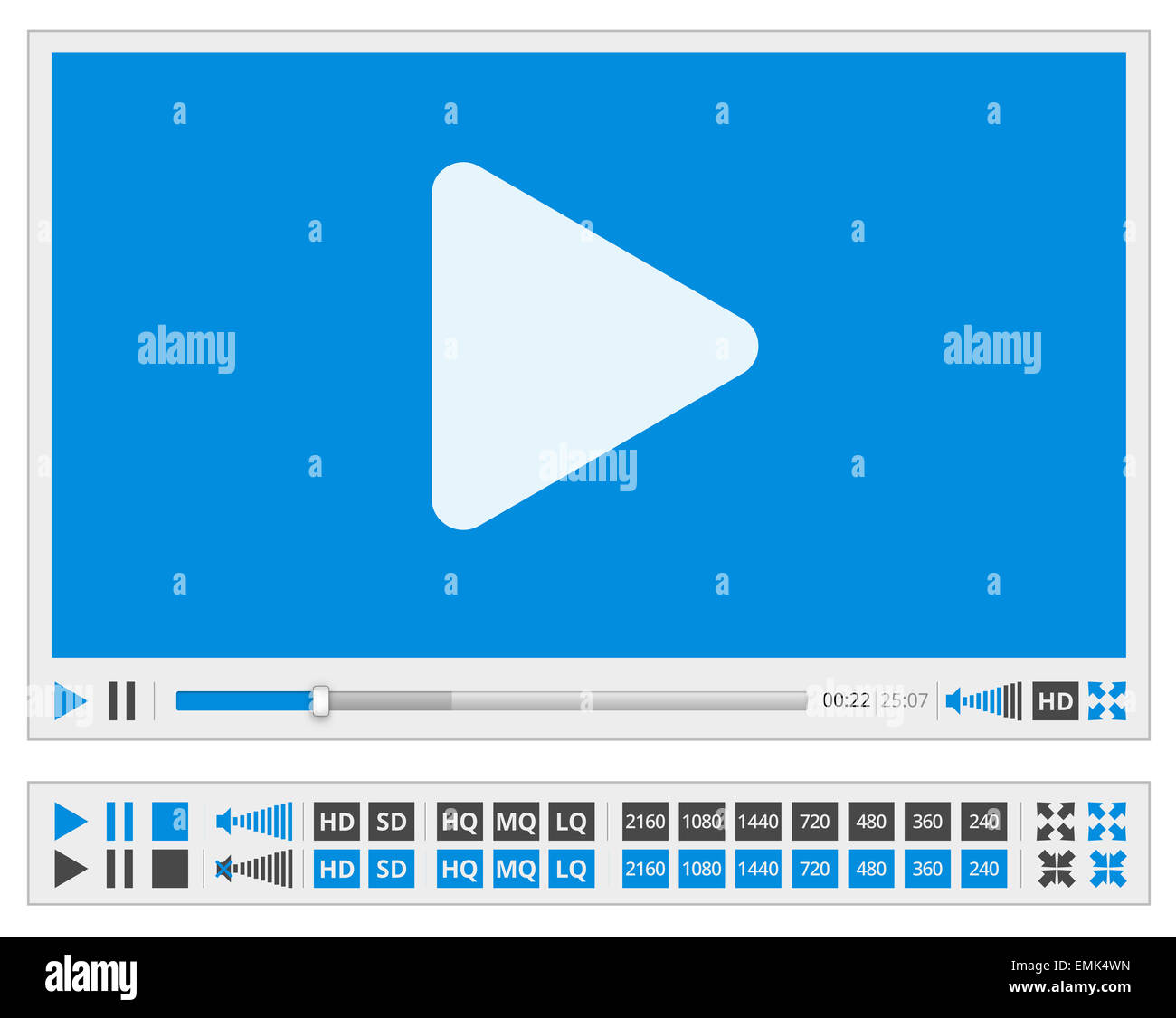 Video-player Stockfoto