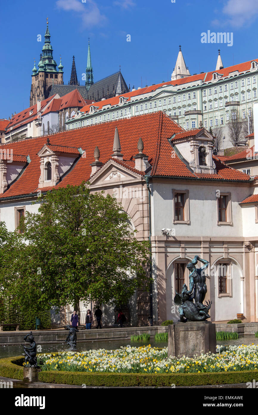 Palastgarten Wallenstein Mala Strana Prager Gärten Tschechische Republik Stockfoto