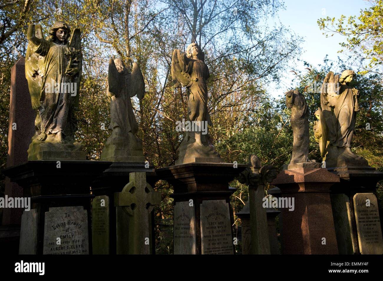 Hackney, London. Abney Straße Friedhof, Stoke Newington, Hackney. Stockfoto