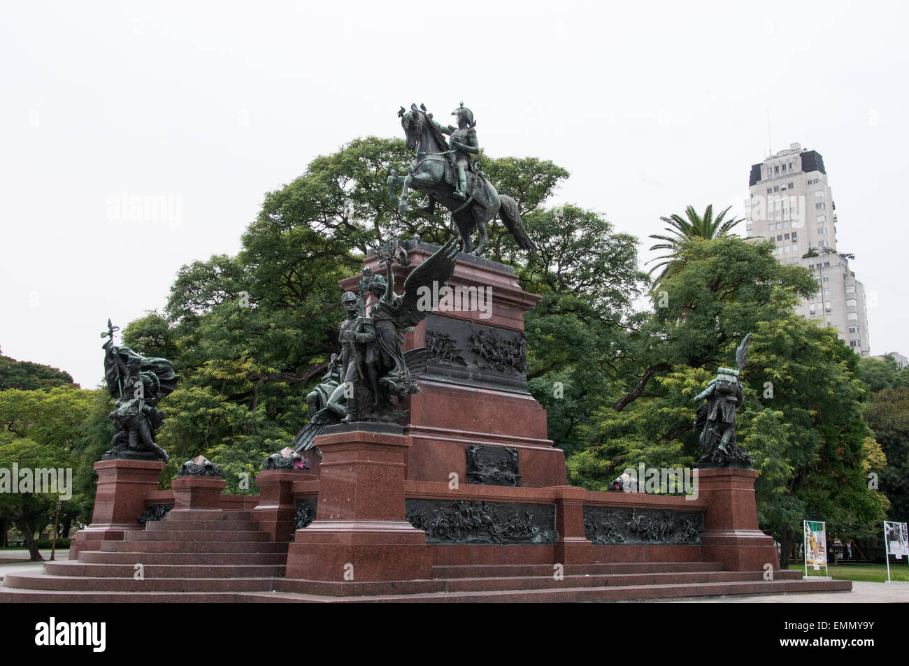 Plaza Libertador General San Martín, Buenos Aires, Argentinien Stockfoto
