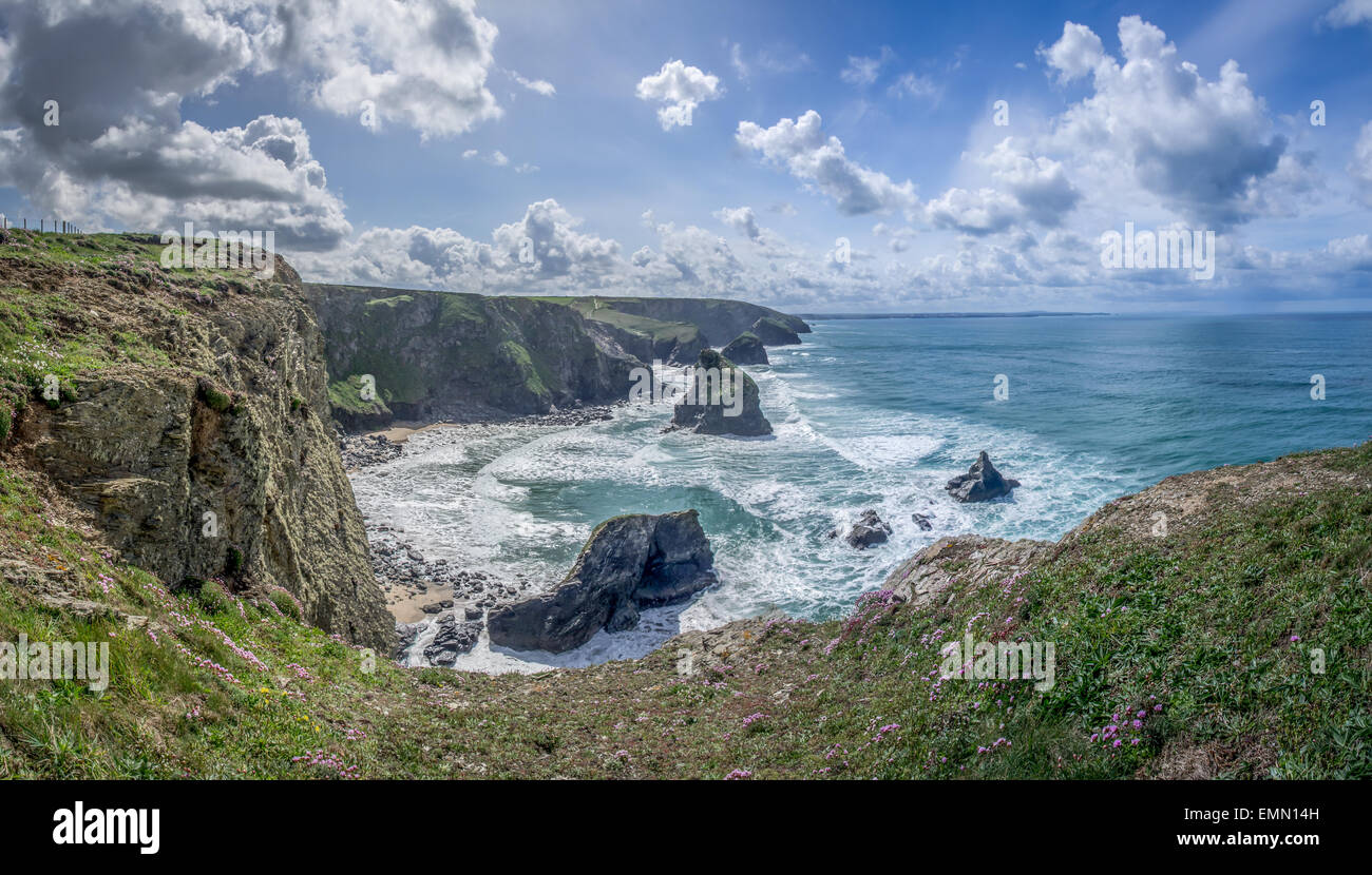 bedruthan tritt cornwall england uk Stockfoto