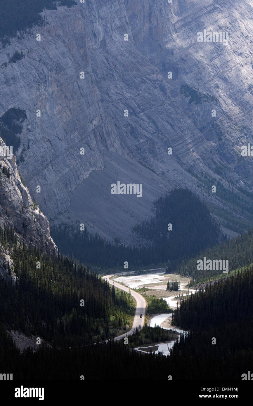 Autobahn in BC, Kanada Stockfoto