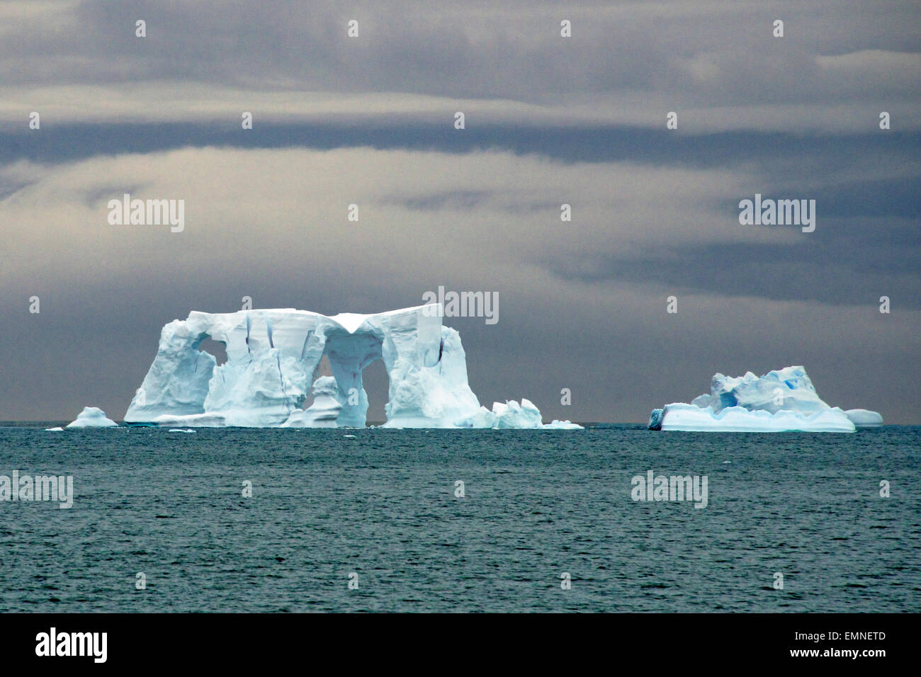 Außergewöhnliche Eisbildung antarktischen Gewässern der Antarktis Stockfoto