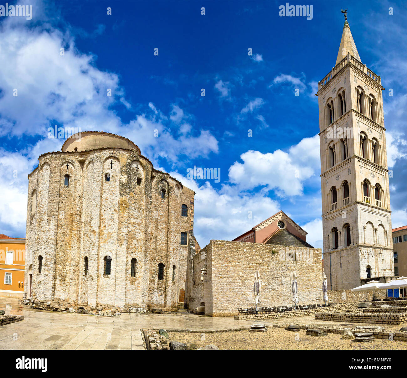 Zadar Kathedrale Wahrzeichen von Kroatien, Adria-Region von Dalmatien Stockfoto