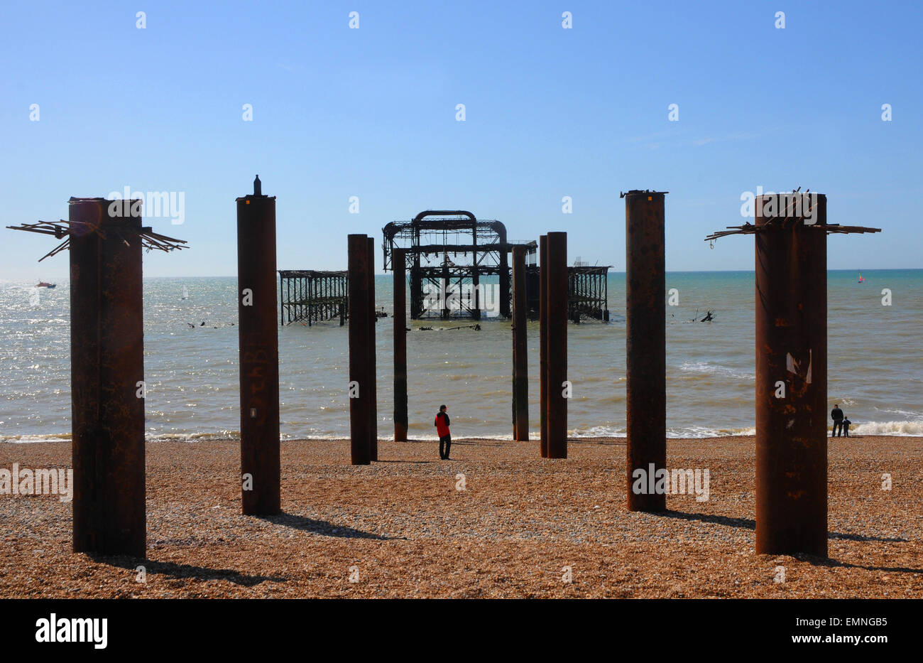 Der West Pier in Brighton Stockfoto