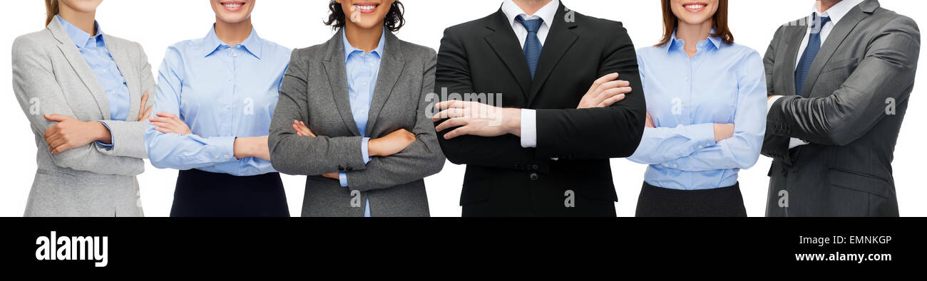 freundliche internationale Business-Team oder Gruppe Stockfoto