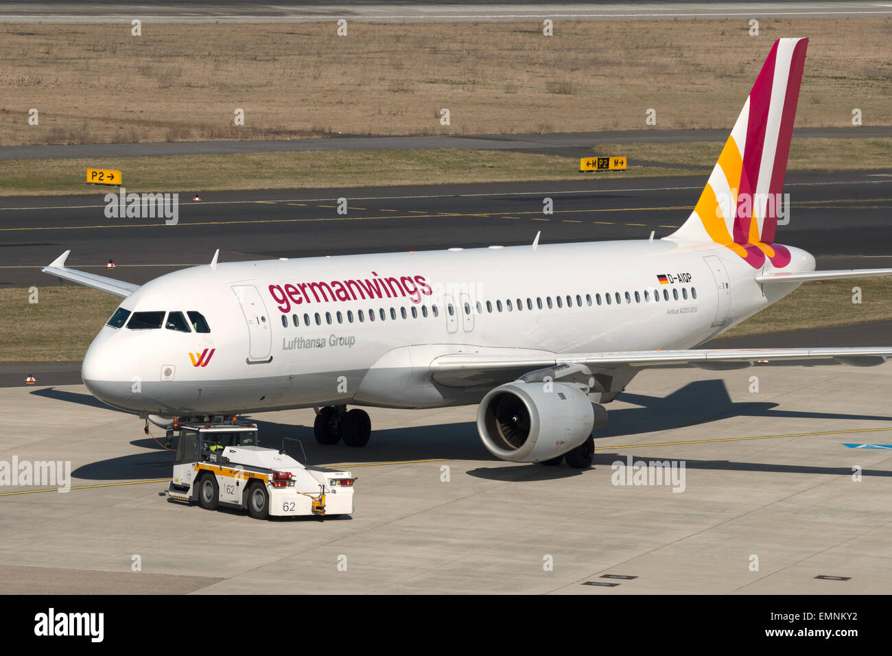Germanwings-Airbus A320-200-Düsseldorf Stockfoto