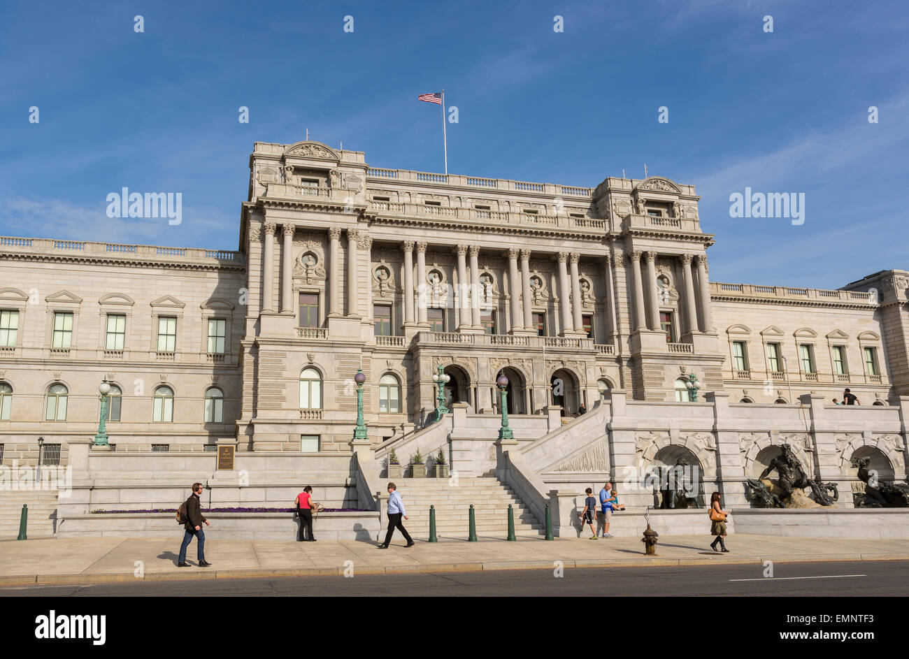 WASHINGTON, DC, USA - Vereinigte Staaten Bibliothek des Kongresses, Thomas Jefferson Building. Stockfoto