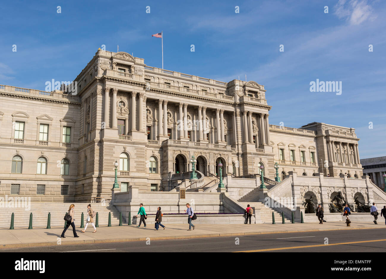WASHINGTON, DC, USA - Vereinigte Staaten Bibliothek des Kongresses, Thomas Jefferson Building. Stockfoto