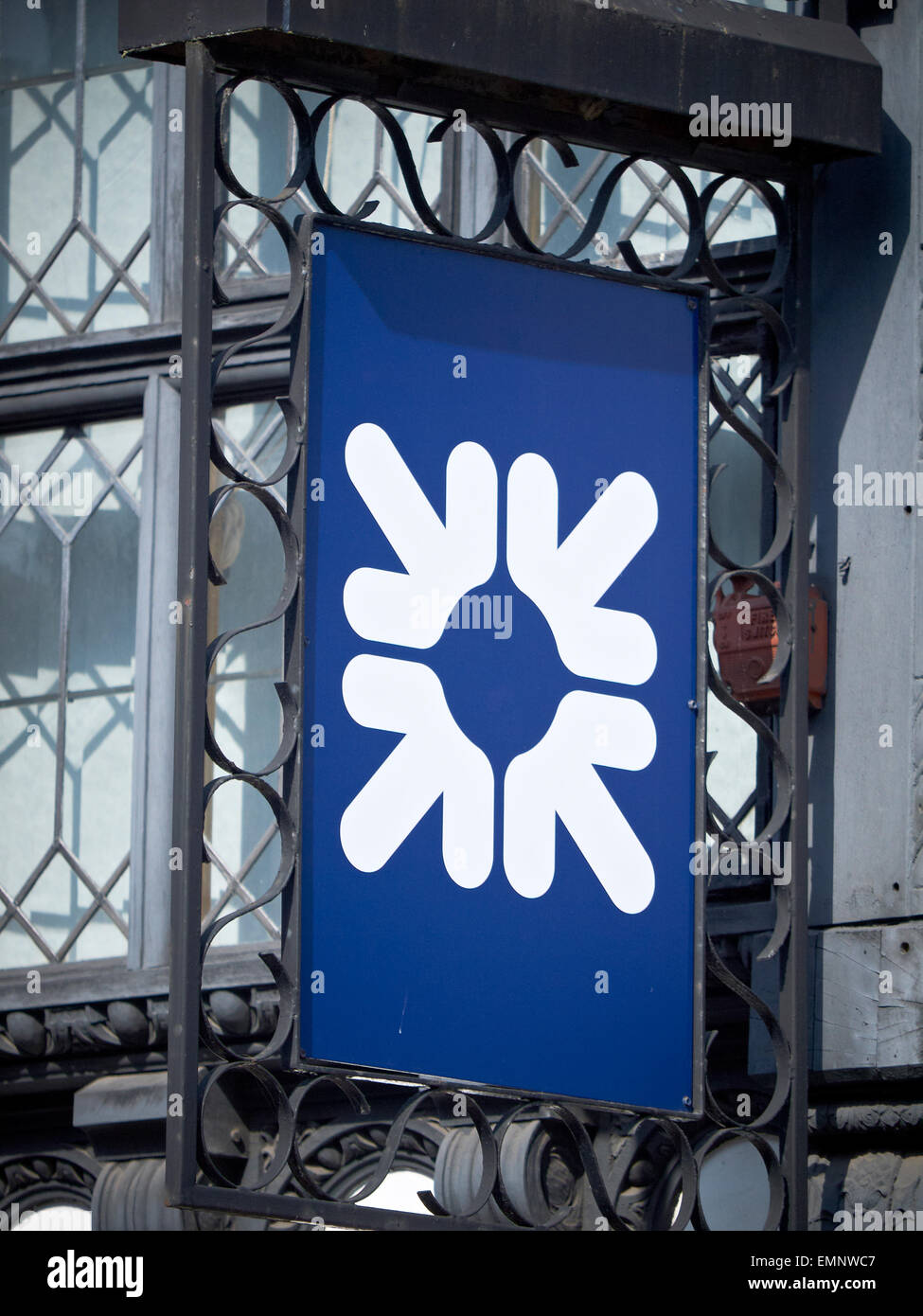 RBS Bank Zeichen UK Stockfoto