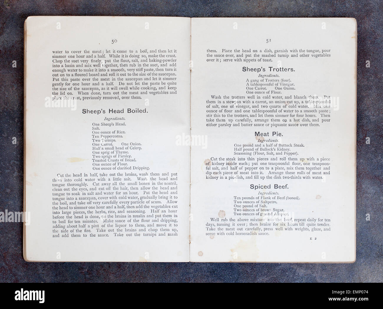 Einfach Kochen Rezepte - das offizielle Handbuch der National Training School der Küche von Frau Charles Clarke Stockfoto