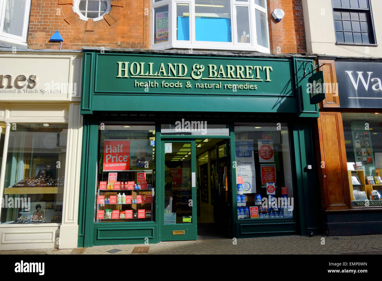 Holland & Barrett Bioladen in Bedford Stockfoto