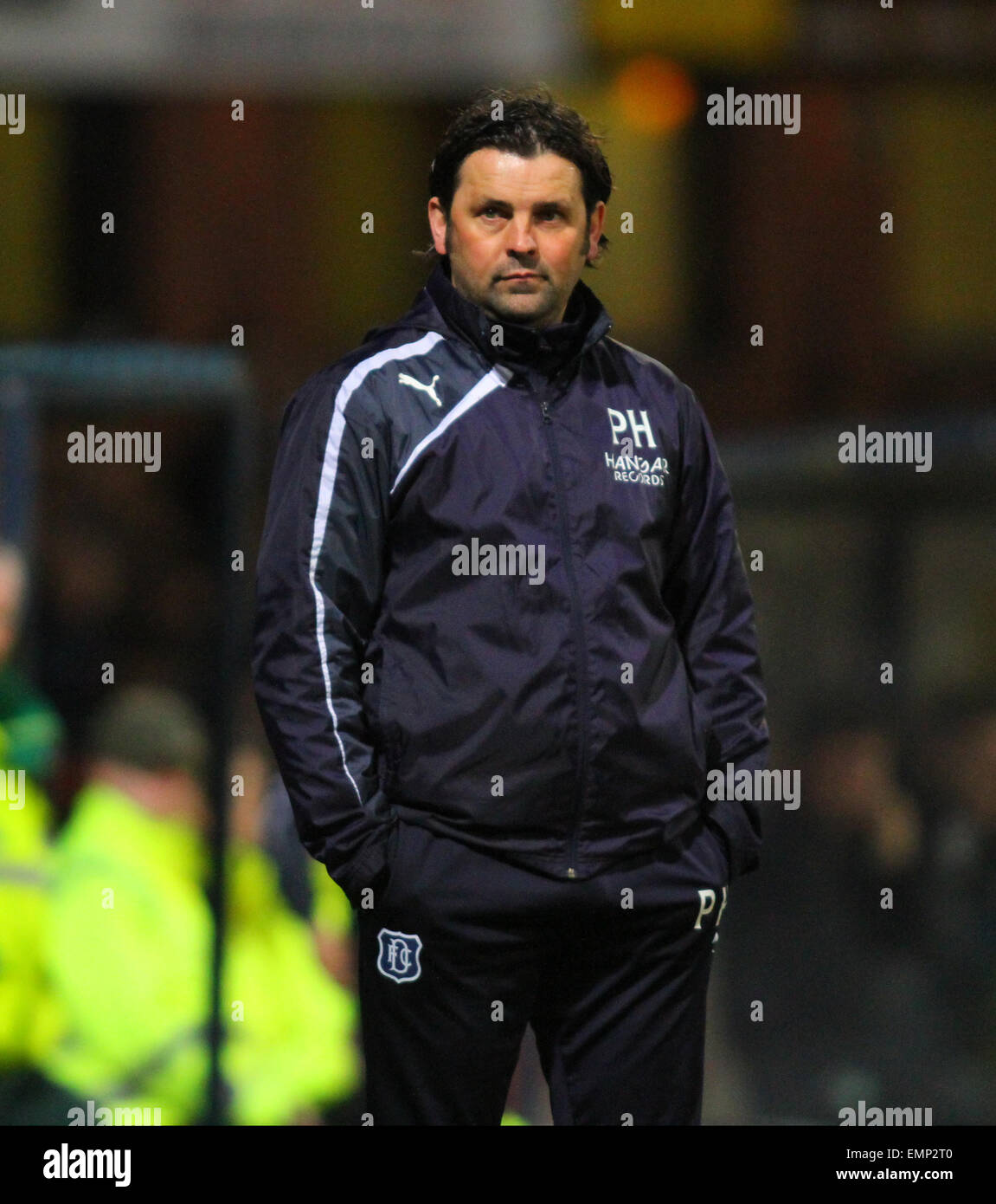 Dundee, Schottland. 22. April 2015. Schottische Premier League. Dundee gegen Celtic. Paul Hartley Dundee Manager Credit: Action Plus Sport/Alamy Live News Stockfoto