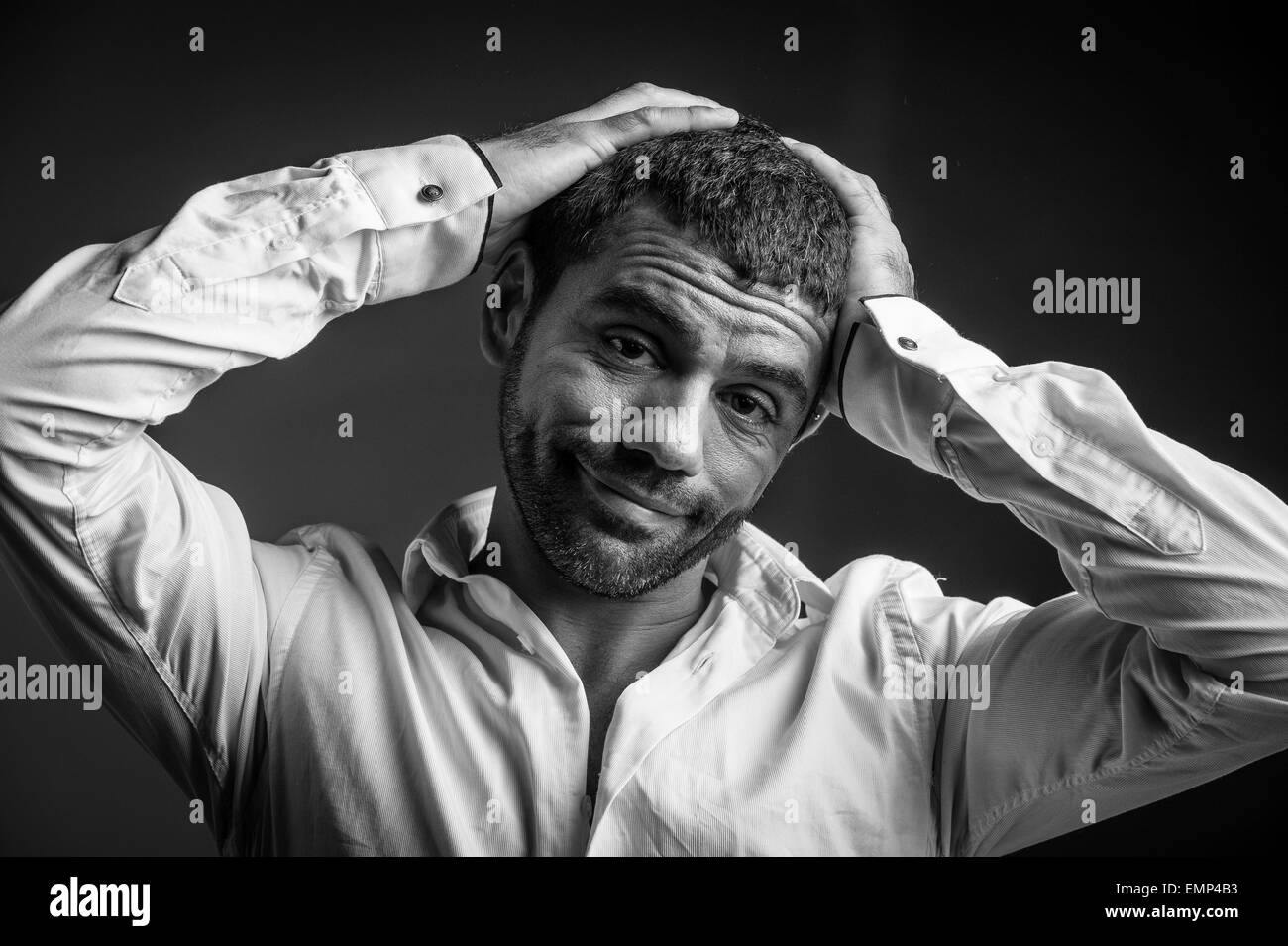 unzufrieden, frustriert Mann Stockfoto