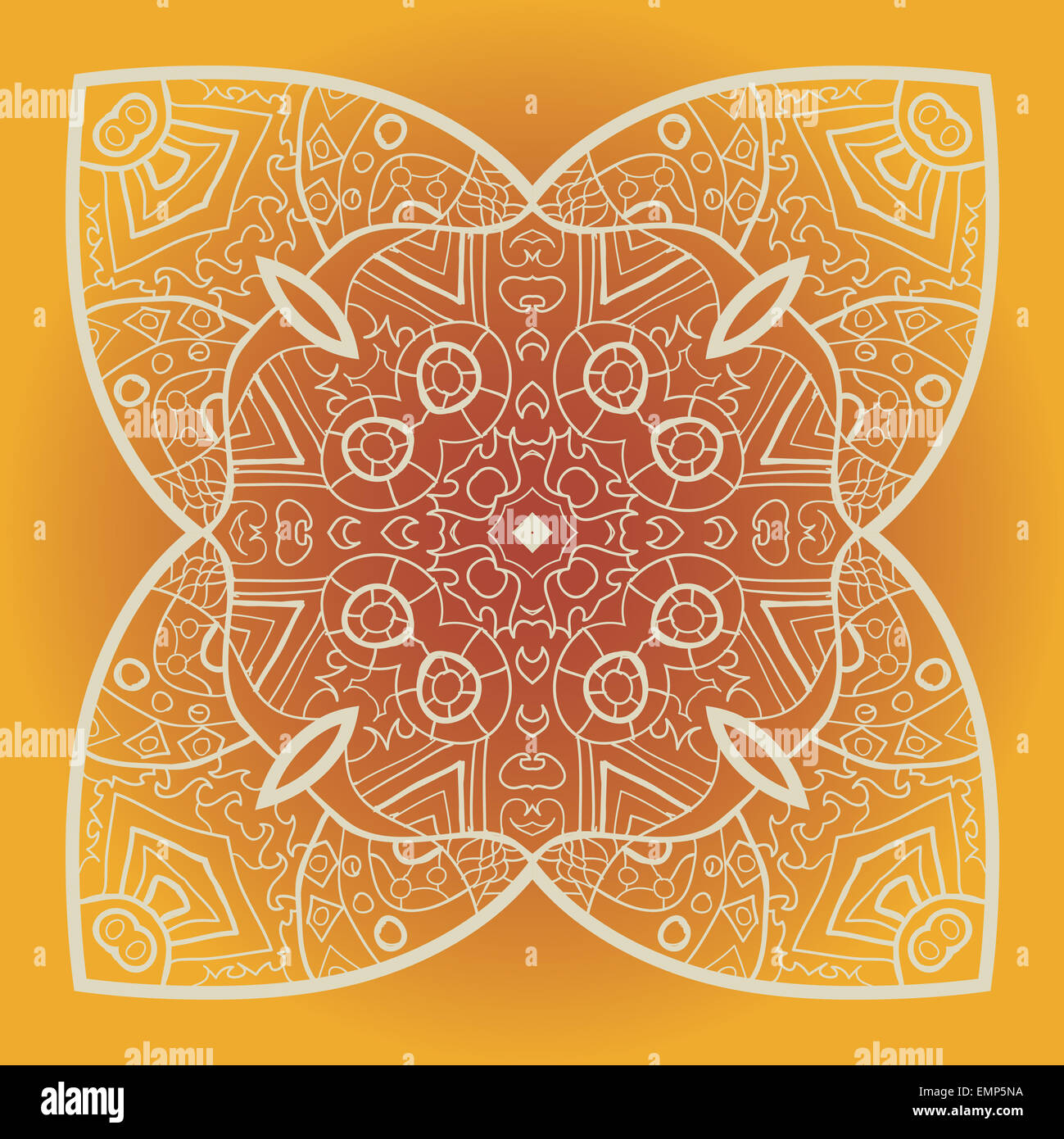 Vektor Mandala Bunten Orientalischen Runde Spitze Design Indische Afrikanische Stammeskunst Stockfotografie Alamy